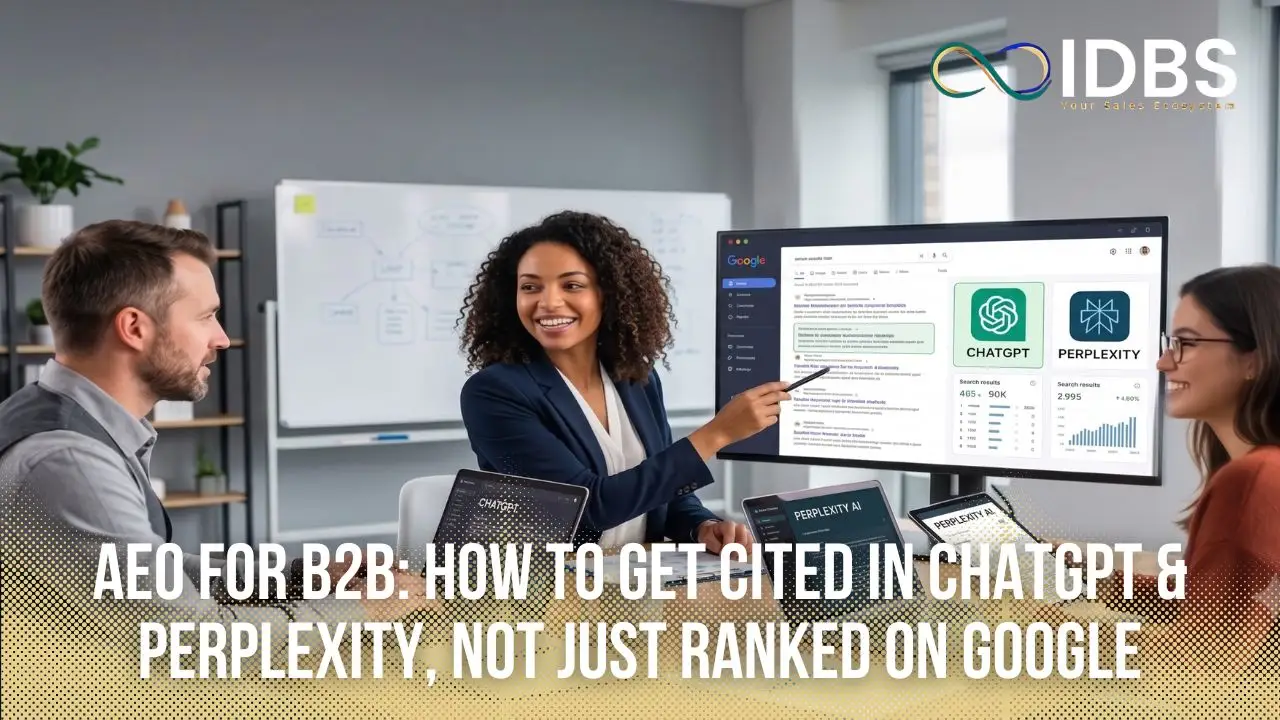 AEO for B2B: How to Get Cited in ChatGPT & Perplexity, Not Just Ranked on Google